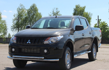 Mitsubishi L200 2015–2024 Priekšējais aizsargstienis ST014 (nerūsējošais tērauds) foto 2