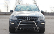 Mercedes ML W164 2005–2011 Bullbar WT003 (nerūsējošais tērauds) foto 1