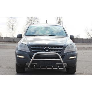 Bullbar WT003 (nerūsējošais tērauds) Mercedes ML W164 2005–2011 foto 1