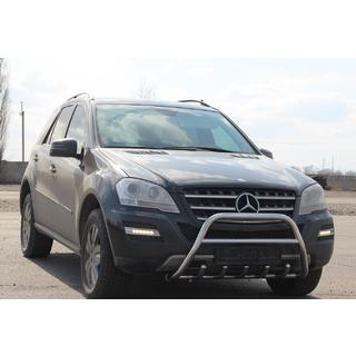 Bullbar WT003 (nerūsējošais tērauds) Mercedes ML W164 2005–2011 foto 2