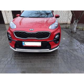 Priekšējais aizsargstienis ST014 (nerūsējošais tērauds) Kia Sportage 2015–2021 foto 2