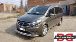 Mercedes Vito/V klase W447 2014– Priekšējais aizsargstienis ST014 (nerūsējošais tērauds) 60/60 mm foto 7
