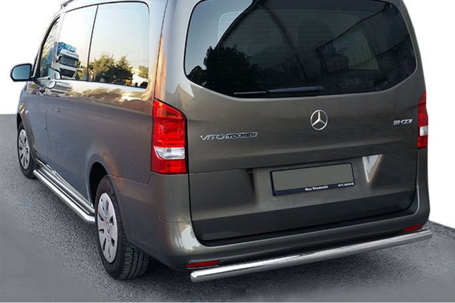 Mercedes Vito/V klase W447 2014– Aizmugures aizsargstienis AK002 (nerūsējošais tērauds) Image