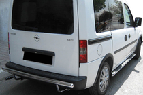 Opel Combo 2002–2012 Aizmugurējais aizsargloks AK002 (nerūsējošais tērauds) foto 1