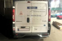 Opel Vivaro 2001–2015 Aizmugures aizsargstienis AK006 (nerūsējošais tērauds) foto 2