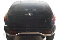 Hyundai Santa Fe 1 2000–2006 Aizmugures aizsargloks AK004 (nerūs.) foto 1