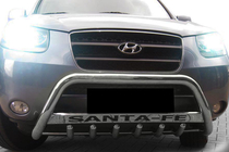 Hyundai Santa Fe 2 2006–2012 Kengurins WT004 (nerūsējošais tērauds) foto 3