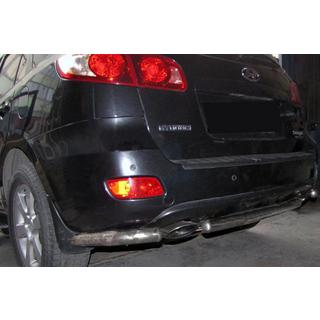 Aizmugurējie stūru elementi centrālajai stienim AK0073 (2 gab., nerūsējošais tērauds) Hyundai Santa Fe 2 2006–2012