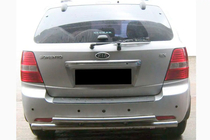 Kia Sorento I BL 2002–2009 Aizmugurējais aizsargloks AK002-Dubultā (nerūsējošais tērauds) foto 2