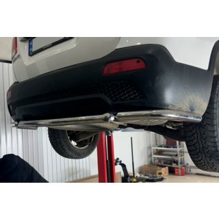 Aizmugurējie stūra aizsargloki ar centrālo daļu AK007-3 (2 gab., nerūsējošais tērauds) Kia Sorento II XM 2009–2014 foto 2