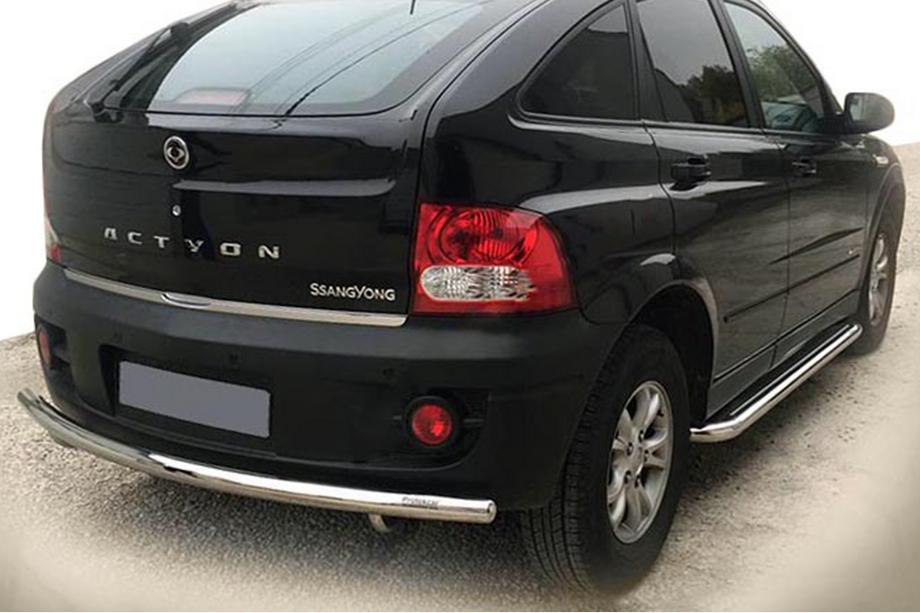 SsangYong Action 2005–2018 Aizmugurējais aizsargloks AK002 (nerūsējošais tērauds) Image