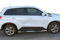 Suzuki Vitara 2015– Sānu aizsargcaurules (2 gab., nerūsējošais tērauds) foto 1