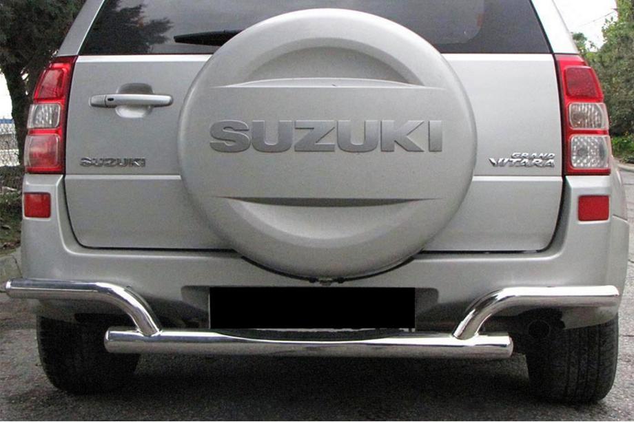 Suzuki Grand Vitara 2005–2017 Aizmugures aizsargstienis AK005-2 (nerūsējošais tērauds) Image