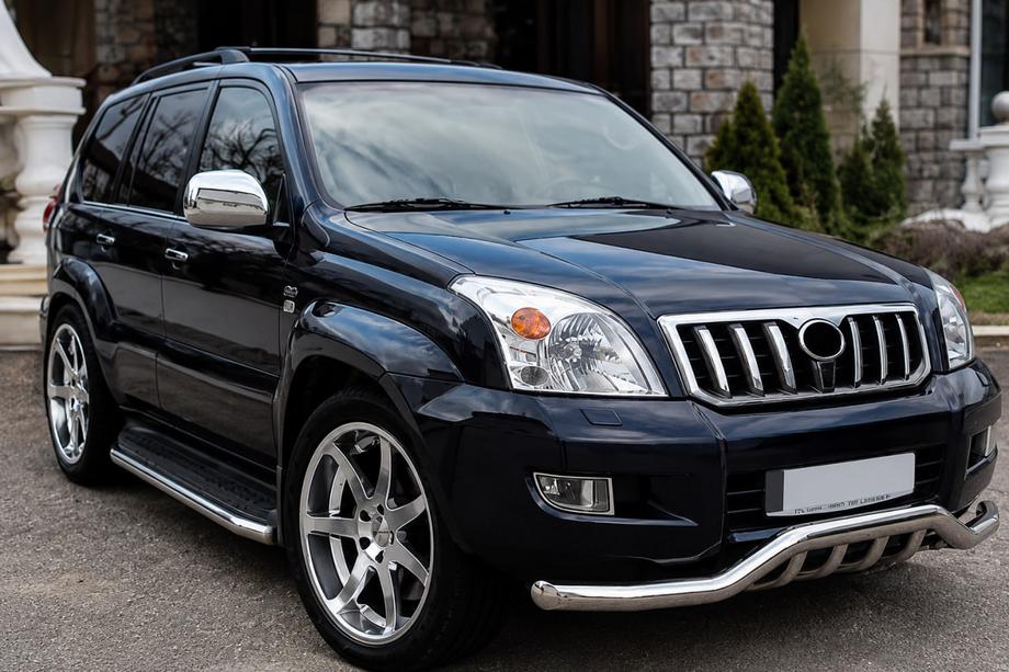 Toyota Land Cruiser Prado 120 2002–2009 Priekšējais aizsargstienis ST011 (nerūsējošais tērauds) Image