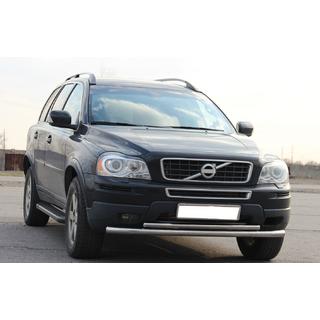 Priekšējais aizsargstienis ST014 (nerūsējošais tērauds) Volvo XC90 2002–2014 foto 2