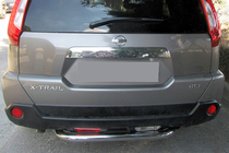 Nissan X-trail T31 2007–2014 Aizmugurējā aizsargloka AK007 (2 gab., nerūsējošais tērauds) foto 1