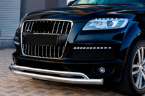 Audi Q7 2005–2015 Priekšējais aizsargstienis ST017 (nerūsējošais tērauds) foto 1