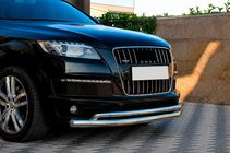 Audi Q7 2005–2015 Priekšējais aizsargstienis ST017 (nerūsējošais tērauds) foto 2