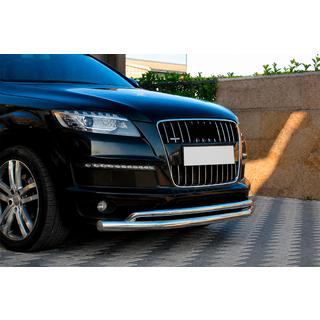 Priekšējais aizsargstienis ST017 (nerūsējošais tērauds) Audi Q7 2005–2015 foto 2