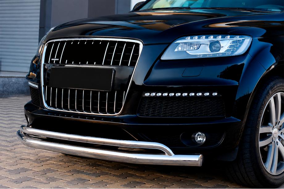 Audi Q7 2005–2015 Priekšējais aizsargstienis ST017 (nerūsējošais tērauds) Image