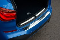 BMW X1 F48 2015–2022 Aizmugurējā bufera uzlika OmsaLine (nerūs.) foto 1