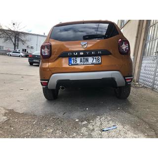 Aizmugurējo atstarotāju uzlikas, 2 gab., nerūsējošais tērauds Renault Duster 2018–2024 foto 3