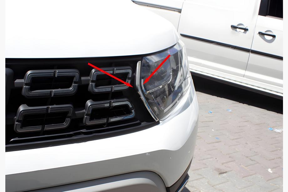 Dacia Duster 2018–2024 Radiatora restes uzlikas (2 gab., nerūsējošais tērauds) Image