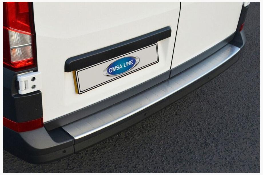 Volkswagen Crafter 2016– Aizmugurējā bufera uzlika (Omsa, nerūsējošais tērauds) Image