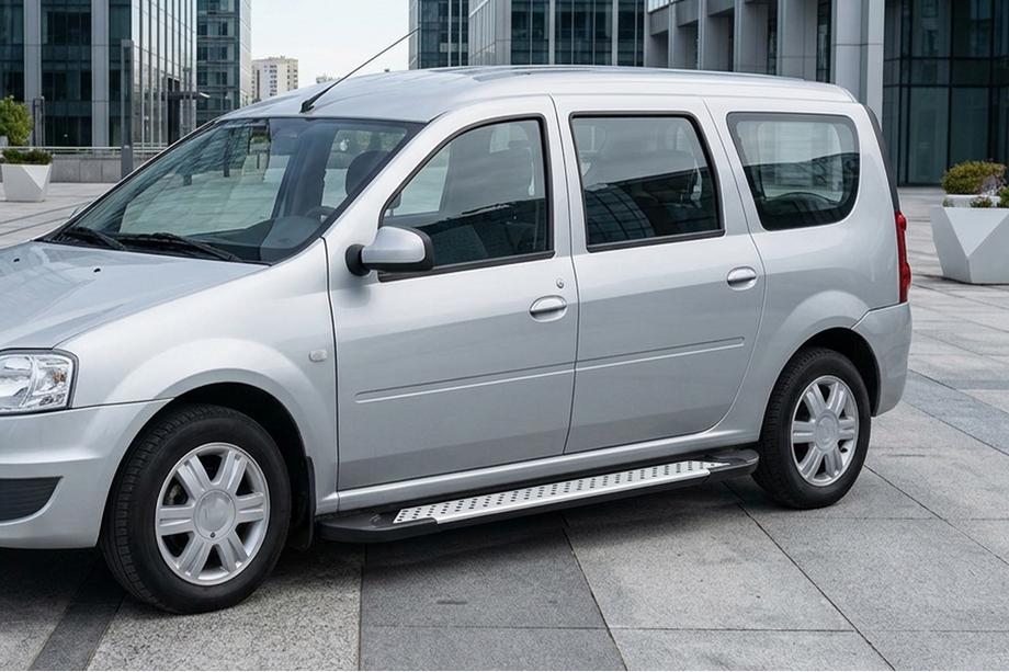 Dacia Logan MCV 2004–2014 Sānu sliekšņi X5 tipa (2 gab., alumīnija) Image