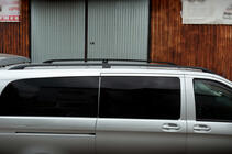 Mercedes Vito/V klase W447 2014– Jumta reliņi melni CAN Original dizains (metāla kājām) foto 4