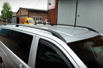Mercedes Vito/V klase W447 2014– Jumta reliņi melni CAN Original dizains (metāla kājām) foto 1