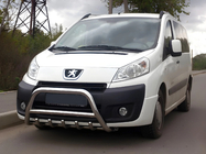 Fiat Scudo 2007–2015 Bullbar WT003/4 (nerūsējošais tērauds) foto 1
