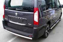 Fiat Scudo 2007–2015 Aizmugurējais aizsargloks (nerūsējošais tērauds) foto 1