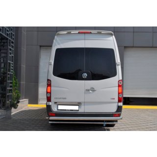 Aizmugurējais aizsargstienis AK002 (nerūsējošais tērauds) Volkswagen Crafter 2006–2016 foto 2
