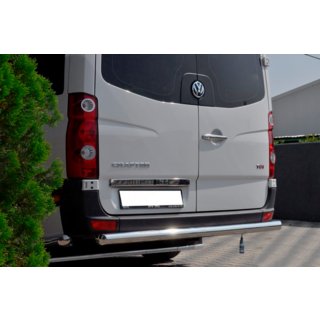 Aizmugurējais aizsargstienis AK002 (nerūsējošais tērauds) Volkswagen Crafter 2006–2016 foto 3