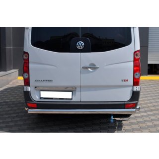 Aizmugurējais aizsargstienis AK002 (nerūsējošais tērauds) Volkswagen Crafter 2006–2016 foto 4