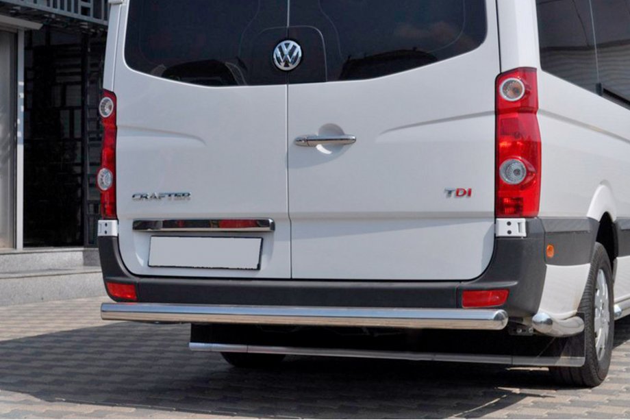 Volkswagen Crafter 2006–2016 Aizmugurējais aizsargstienis AK002 (nerūsējošais tērauds) Image
