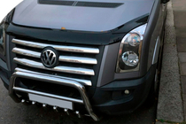 Volkswagen Crafter 2006–2016 Priekšējais aizsargstienis (bull bar) WT004 (nerūsējošais tērauds) foto 3