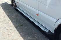 Volkswagen Crafter 2006–2016 Sānu pakāpieni Allmond Grey (2 gab., alumīnijs) Garā/Īpaši garā foto 5