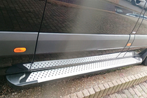 Volkswagen Crafter 2006–2016 Sānu pakāpieni Allmond Grey (2 gab., alumīnijs) Garā/Īpaši garā foto 1