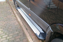 Volkswagen Crafter 2006–2016 Sānu pakāpieni Allmond Grey (2 gab., alumīnijs) Garā/Īpaši garā foto 2