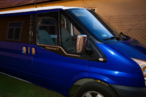 Ford Transit 2000–2014 Logu apmales (2 gab., nerūsējošais tērauds) foto 4
