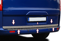 Ford Custom 2013–2022 Bagāžnieka malas uzlika (nerūsējošā tērauda) foto 1