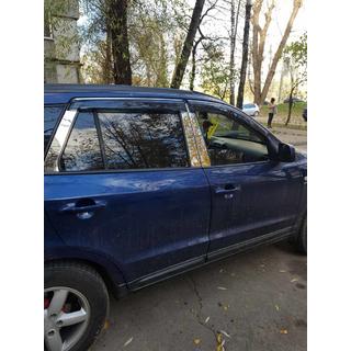 Durvju statņu uzlikas (6 gab., nerūsējošais tērauds) Hyundai Santa Fe 2 2006–2012 foto 1