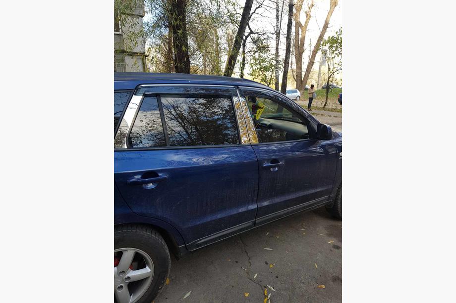 Hyundai Santa Fe 2 2006–2012 Durvju statņu uzlikas (6 gab., nerūsējošais tērauds) Image