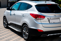 Hyundai IX-35 2010–2015 Sānu pakāpieni Allmond Grey (2 gab., alumīnija) foto 1