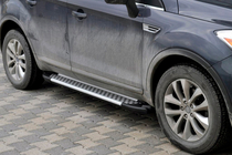 Ford Kuga 2008–2013 Sānu pakāpieni Allmond Grey (2 gab., alumīnija) foto 1