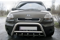 Kia Soul I 2008–2013 Kengurins (nerūsējošais tērauds) 60 mm, bez uzraksta foto 2