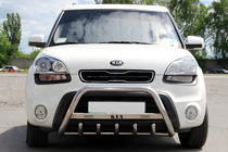 Kia Soul I 2008–2013 Kengurins (nerūsējošais tērauds) 60 mm, bez uzraksta foto 1