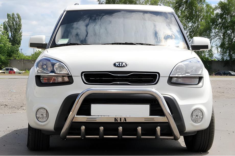 Kia Soul I 2008–2013 Kengurins (nerūsējošais tērauds) 60 mm, bez uzraksta Image